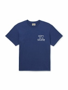 Gallery Dept. - French Logo-Print Cotton-Jersey T-Shirt - Blue