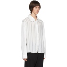 Our Legacy White Stripe Placket Shirt