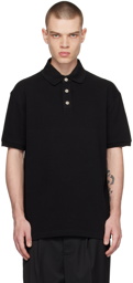 Han Kjobenhavn Black Three-Button Polo