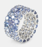 Bucherer Fine Jewellery Ocean Breeze 18kt white gold ring with sapphires