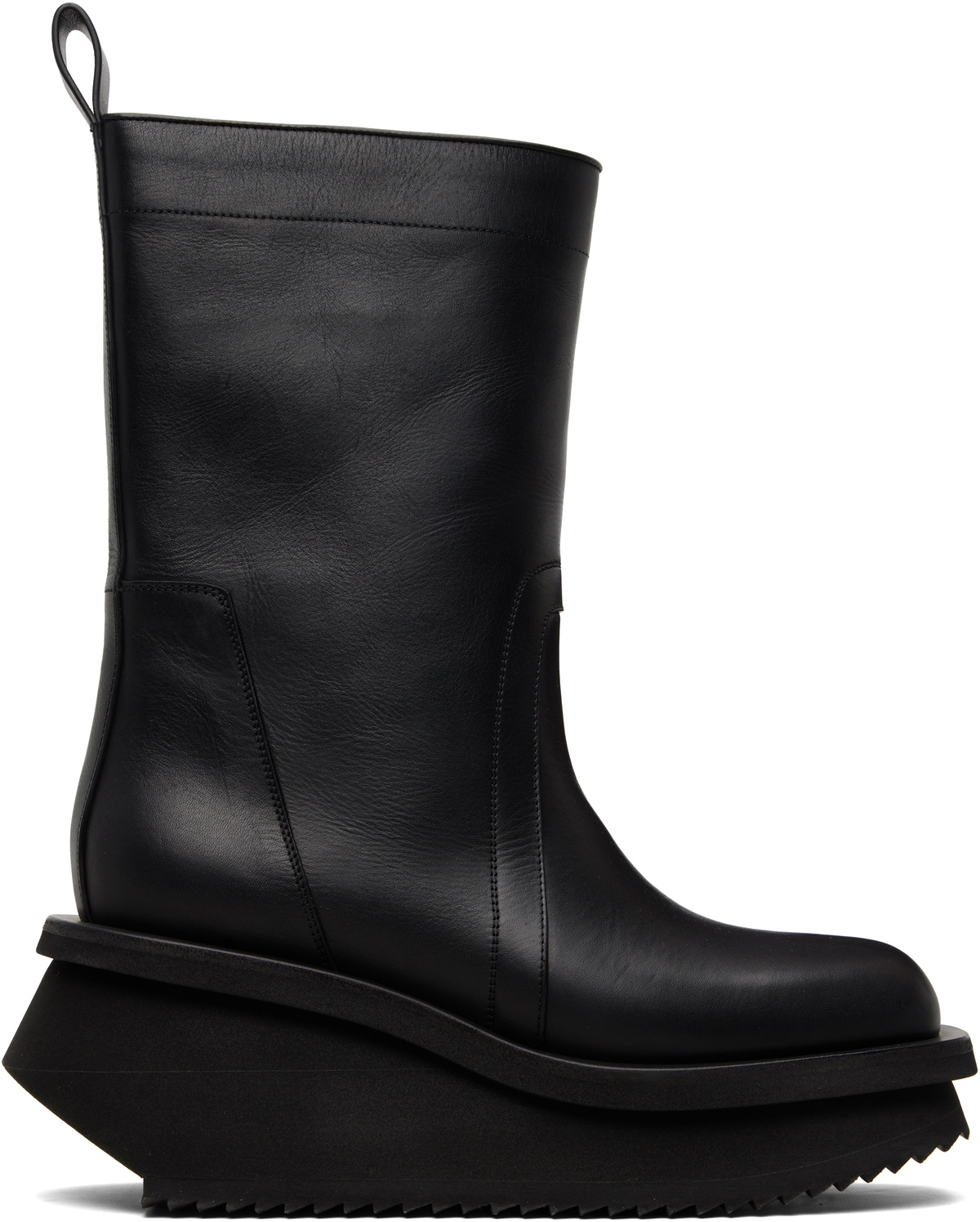 Rick Owens - Bozo Megatooth Full-Grain Leather Chelsea Boots