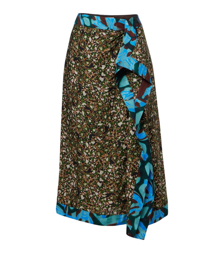 Photo: Dries Van Noten Sole printed midi skirt
