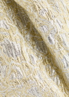 Ganni Metallic Cloqué Mini Dress Gold