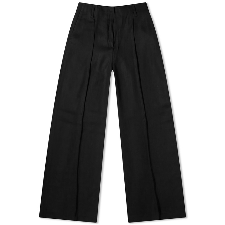 Photo: Acne Studios Women's Pitmel Wide Leg Trousers in Black