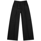 Acne Studios Women's Pitmel Wide Leg Trousers in Black