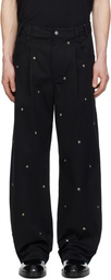Song for the Mute Black 'Metal Bead' Boyfriend Jeans