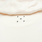 Pop Trading Company Men's Arch Logo Popover Hoody in Off White
