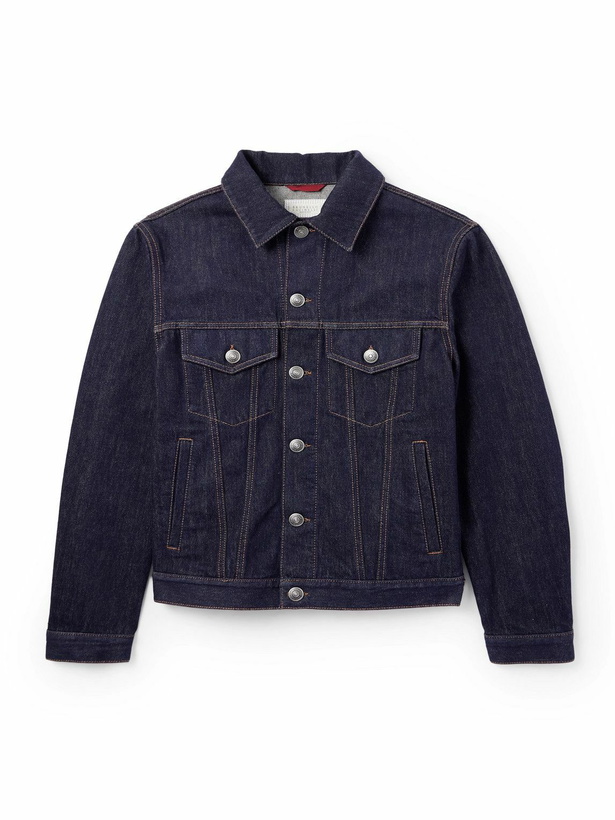 Photo: Brunello Cucinelli - Denim Trucker Jacket - Blue