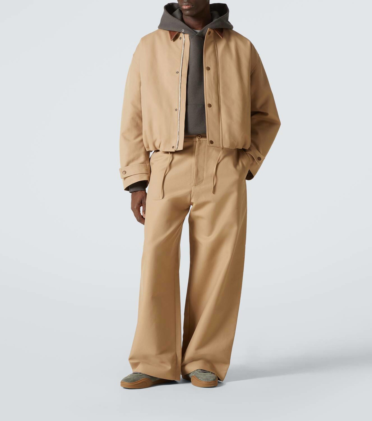 Acne Studios Cotton twill wide-leg pants Acne Studios