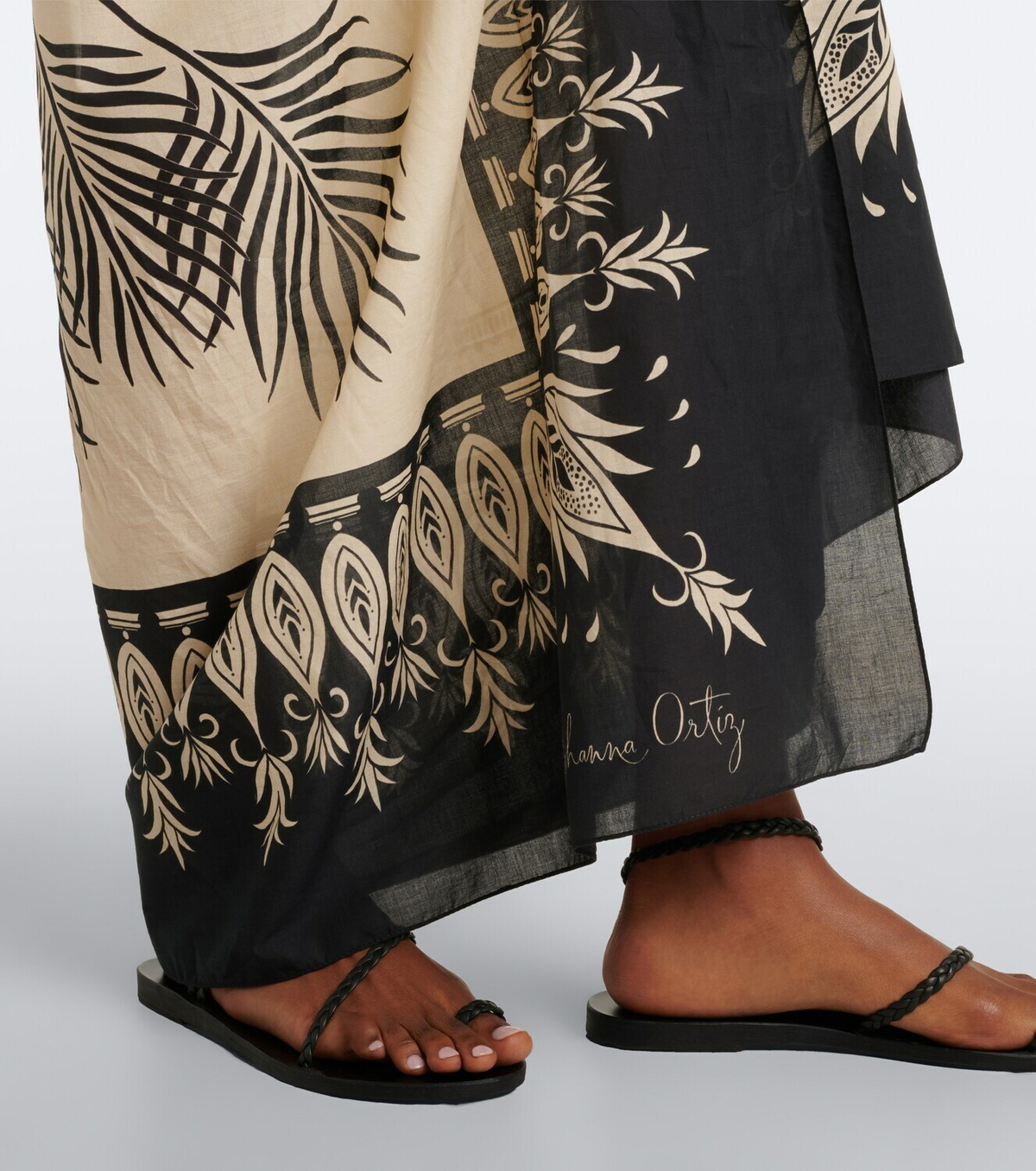 Johanna Ortiz Printed cotton beach cover-up