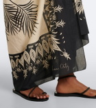 Johanna Ortiz Printed cotton beach cover-up