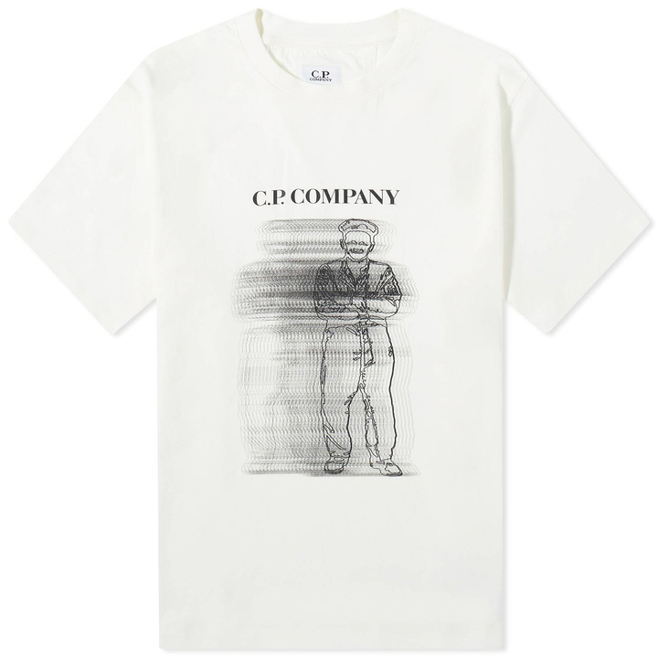 Photo: C.P. Company Men's Blur Sailor T-Shirt in Gauze White