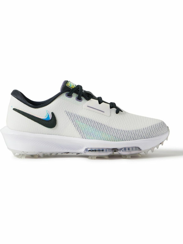 Photo: Nike Golf - Air Zoom Infinity Tour NRG Rubber and Flyweave Golf Sneakers - White