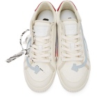 Off-White Off-White and Blue New Vulcanized Low Sneakers