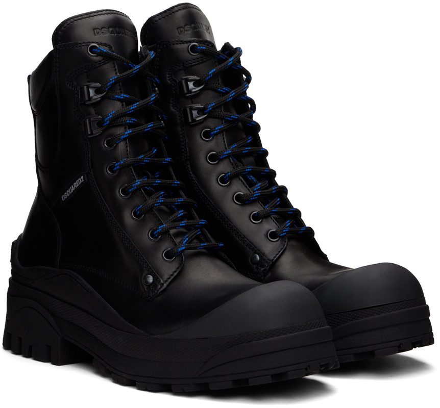 Dsquared2 Black Urban Combat Boots