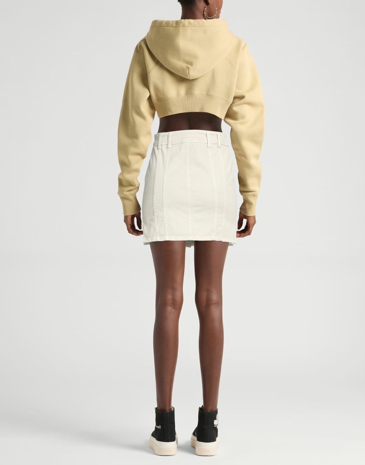 Jijil Womens Denim skirt Ivory