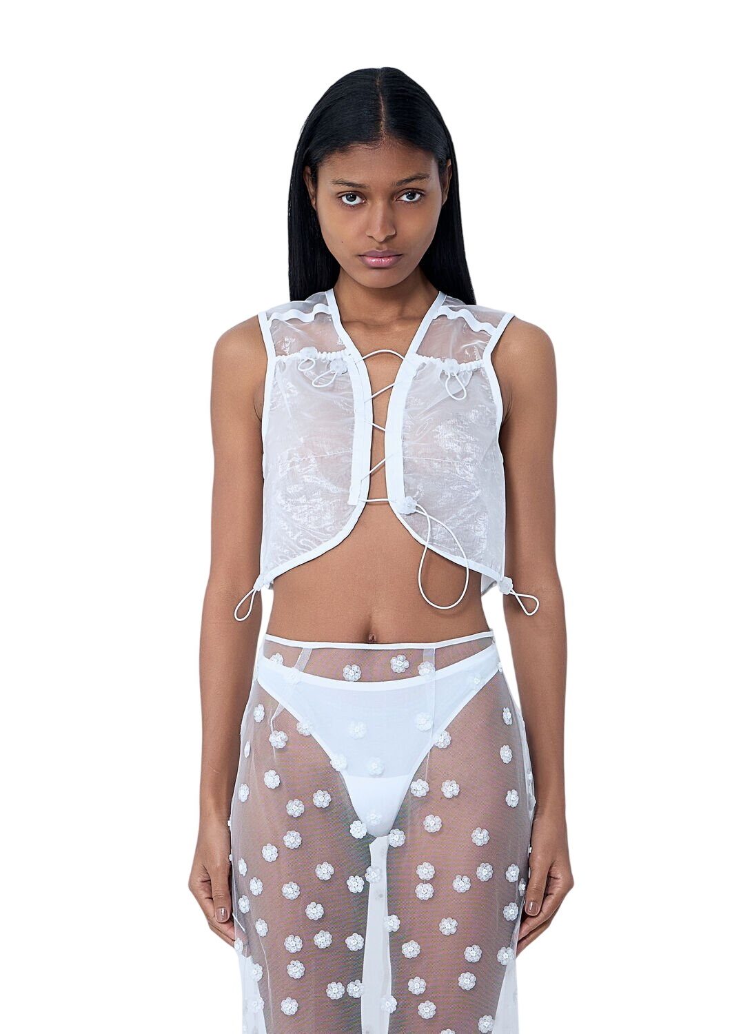 Cecilie Bahnsen White Jerry Blouse Cecilie Bahnsen