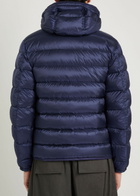 Ten C Padded Hooded Nylon Jacket Navy