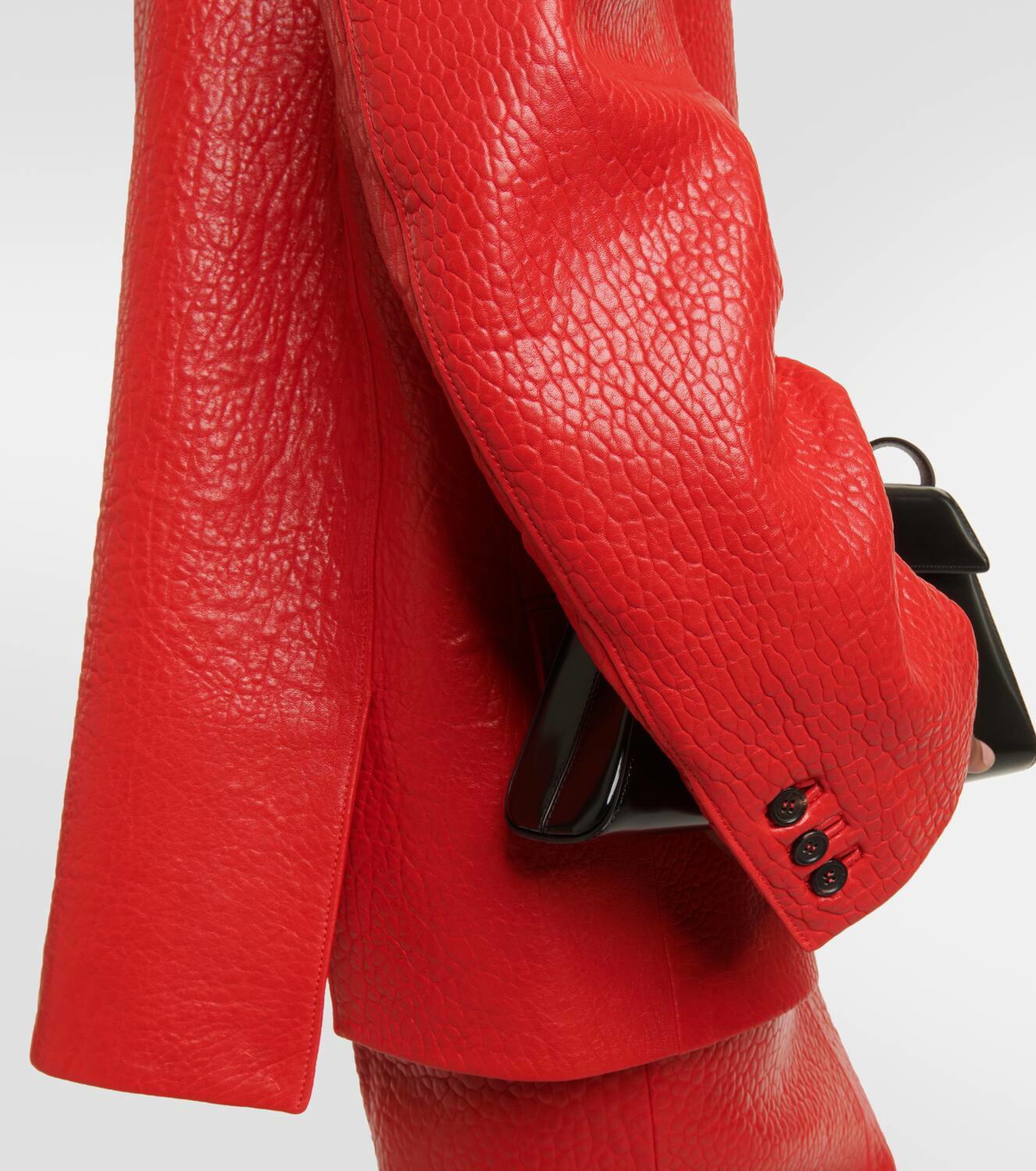 Prada Single-breasted leather jacket