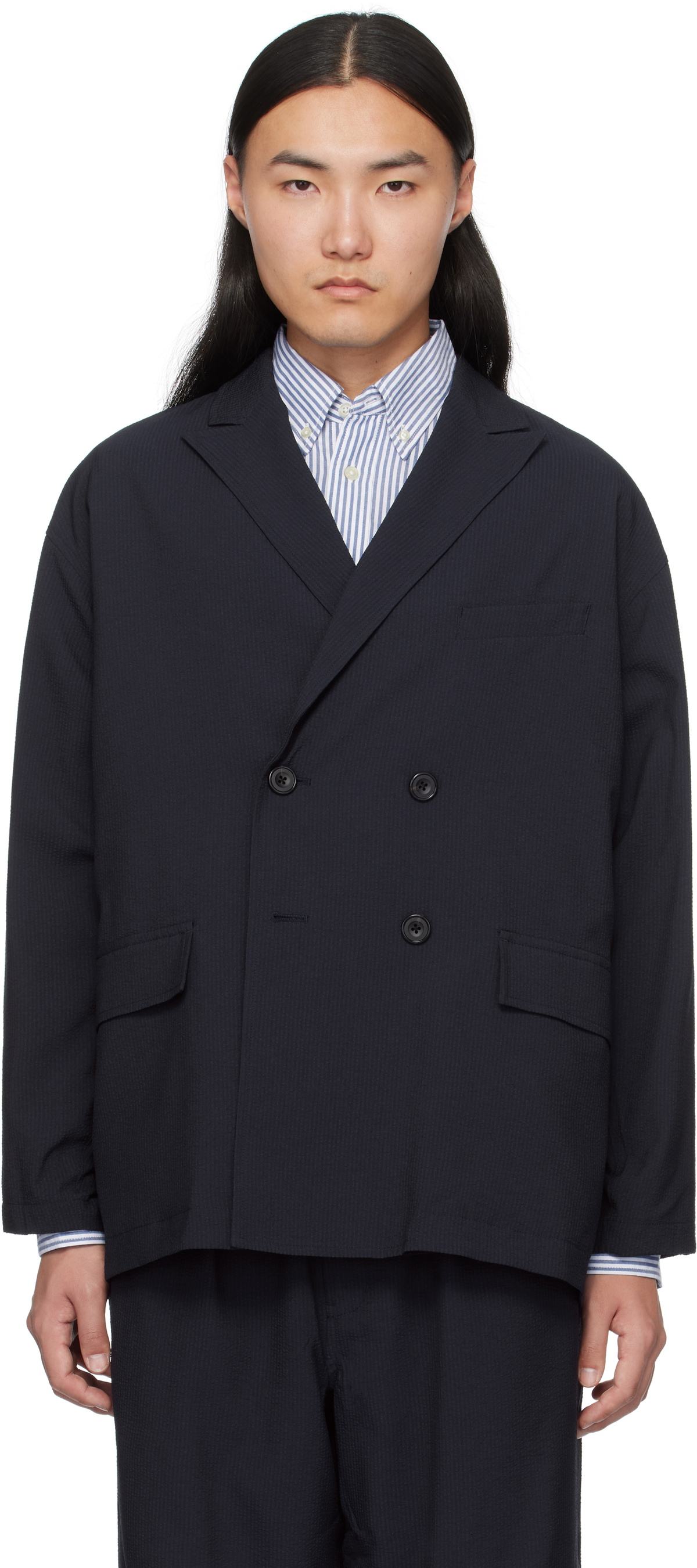 DAIWAPIER39 TECH DOUBLE-BREASTED JACKET