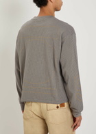 Cherry Los Angeles Mesh Motors Printed Cotton-mesh T-shirt Charcoal