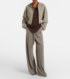 Rick Owens Cropped cotton-blend jersey hoodie