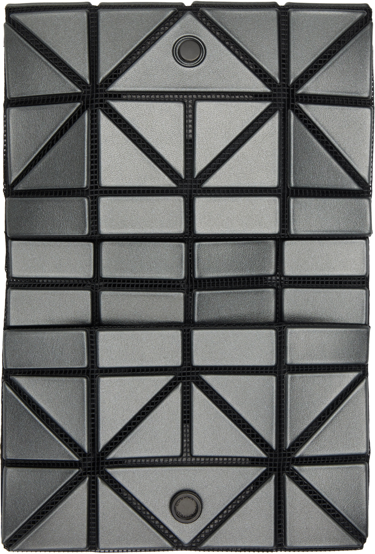 BAO BAO ISSEY MIYAKE Gunmetal Card Wallet Bao Bao Issey Miyake