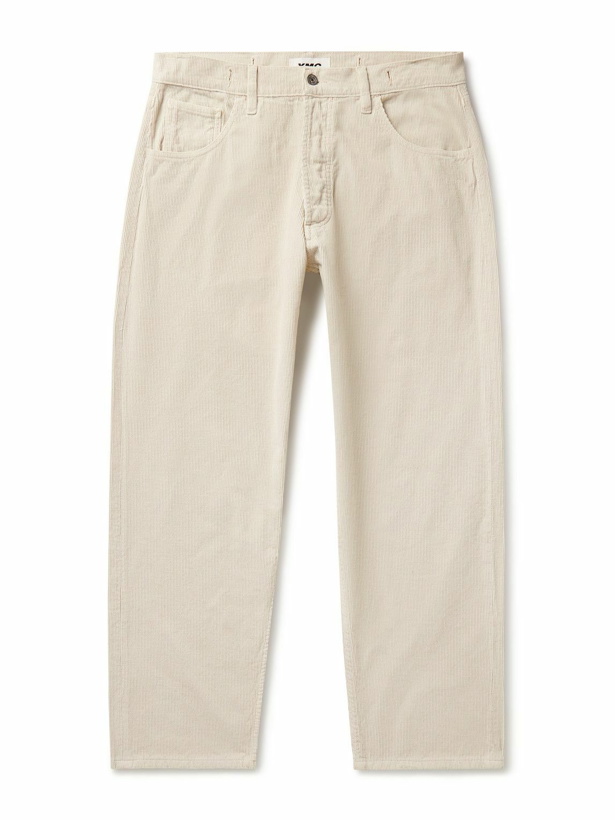 Photo: YMC - Bez Straight-Leg Garment-Dyed Cotton-Corduroy Trousers - Neutrals
