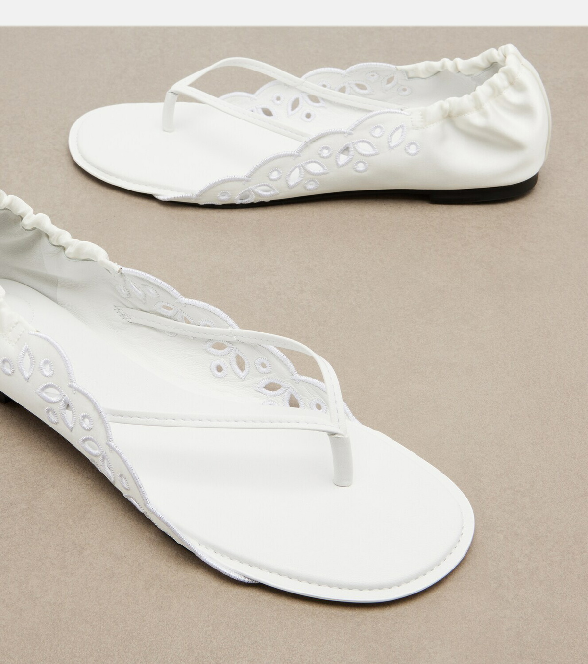 Jacquemus Satin thong sandals