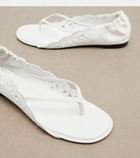 Jacquemus Satin thong sandals