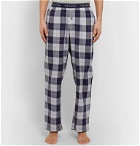 Calvin Klein Underwear - Checked Cotton-Blend Flannel Pyjama Trousers - Blue