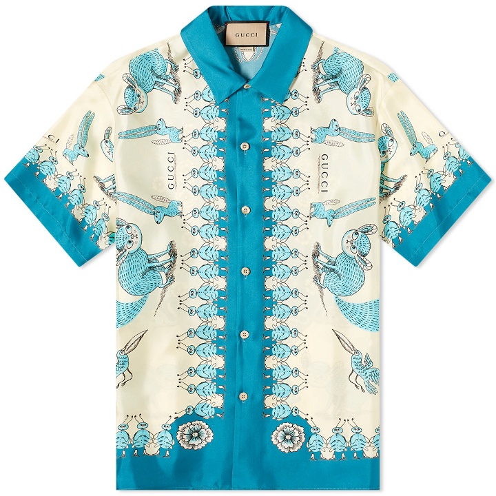 Photo: Gucci Logo Bowling Hawaii Shirt