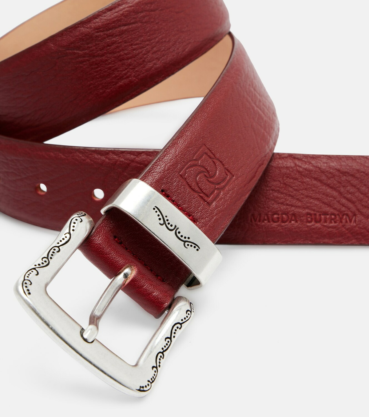 Magda Butrym Engraved leather belt