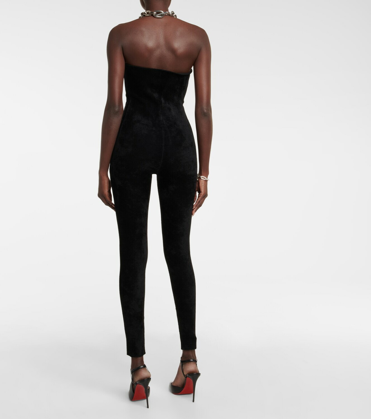 Roland Mouret Cutout chenille jumpsuit