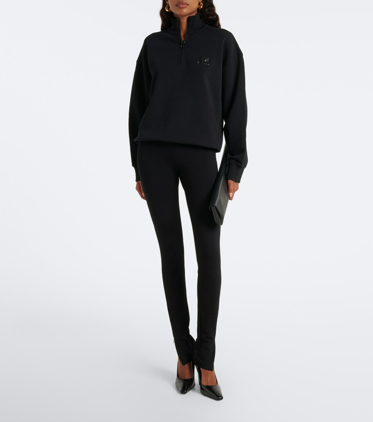 Courrèges Cotton fleece sweatshirt