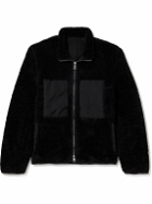 Mr P. - Shell-Trimmed Fleece Jacket - Black