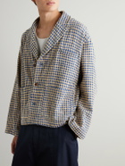 Story mfg. - Cove Checked Cotton Suit Jacket - Neutrals