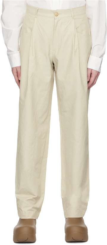 Photo: HGBB STUDIO Beige Seal Trousers