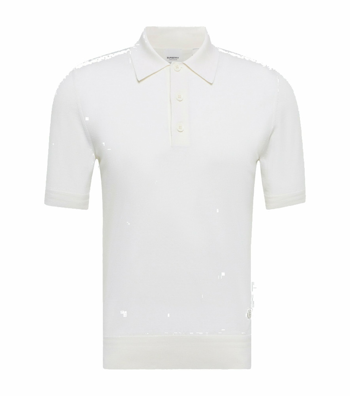 Photo: Burberry - Wool-blend polo shirt