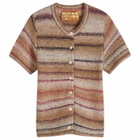 Brain Dead Women's Madera Short Sleeve Knit in Brown
