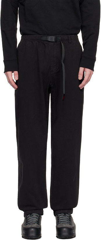 Photo: Gramicci Black Relaxed-Fit Trousers
