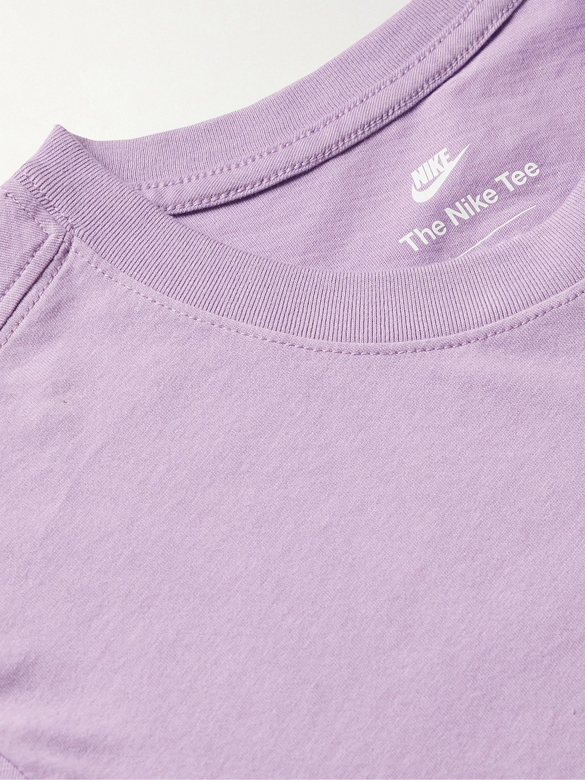 Mareo Entender mal Atlético Nike - Sportswear Club Logo-Embroidered Cotton-Jersey T-Shirt - Purple Nike