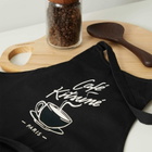 Maison Kitsuné Men's Café Kitsuné Coffee Cup Apron in Black 