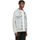 Balenciaga Blue Denim Logo Jacket