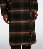 Marant Etoile Gihan plaid wool-blend coat