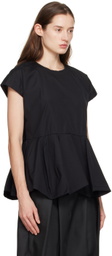 Comme des Garçons Black Peplum Blouse