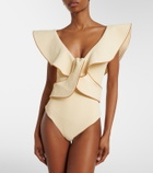 Johanna Ortiz Ruffled swimsuit