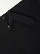 J. Mueser - Waverly Straight-Leg Wool Seersucker Suit Trousers - Black