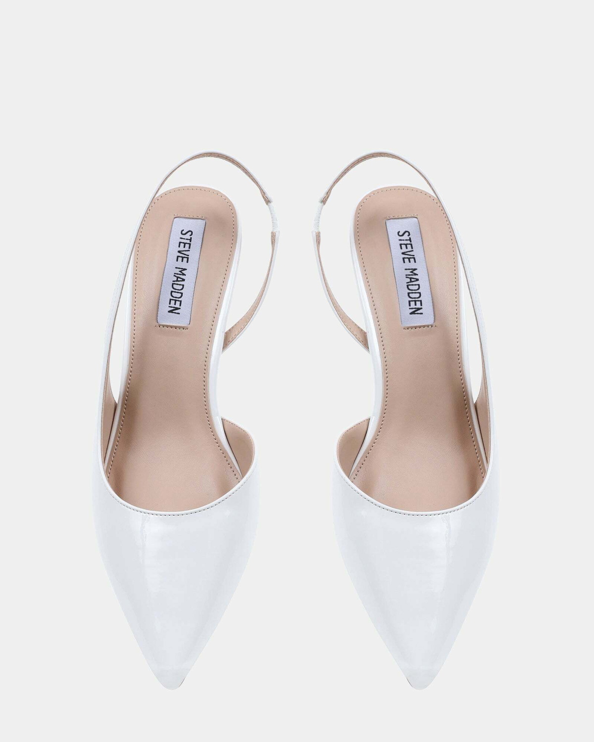 Steve Madden Devour Heels in White Patent