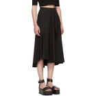 3.1 Phillip Lim Black Side Ruffle Skirt